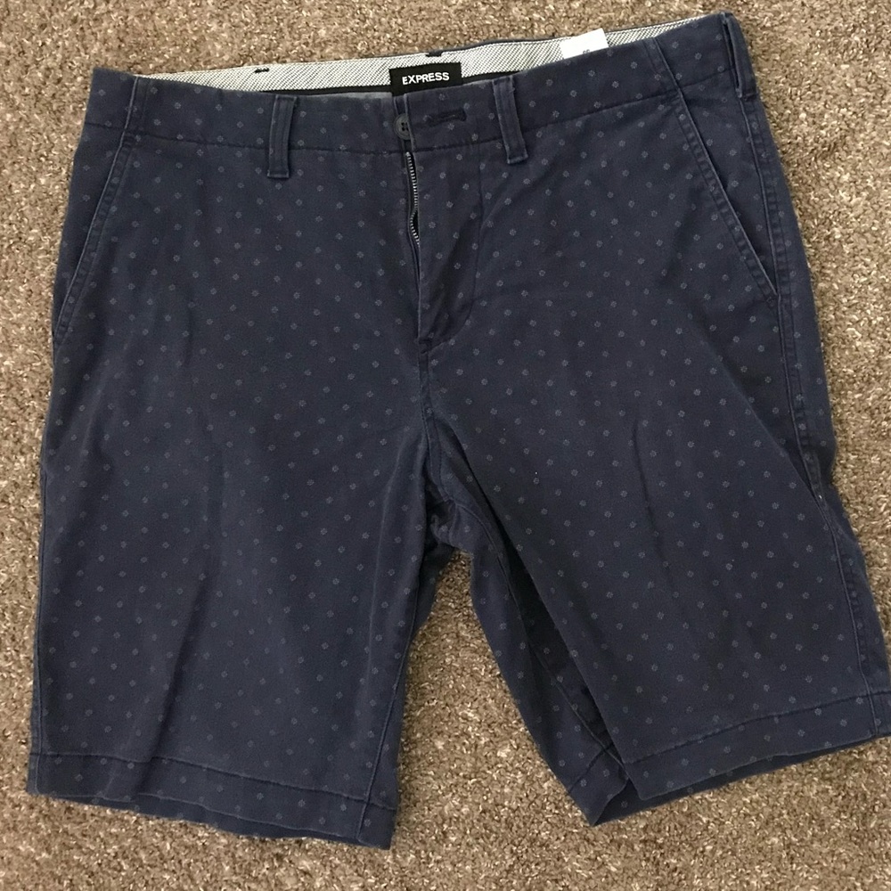 Express Blue Stretch+ shorts